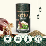 Afia Za'atar Spice Blend | Authentic Mediterranean Seasoning with Sumac, Toasted Sesame & Herbs | Perfect for Dips, Marinades, Flatbreads & More |
