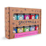 Spicewalla Essential Spices and Seasonings Set 10 Pack Variety | Garlic, Onion, Paprika, Crushed Red Pepper, Oregano, & more| Kitchen Cooking Set
