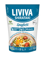 LIVIVA Low Calorie Keto-Certified Organic Shirataki Spaghetti 14 Ounce (Pack of 6)