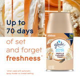 Glade Automatic Spray Refill, Air Freshener for Home and Bathroom, Vanilla Caramel Twist, 6.2 Oz