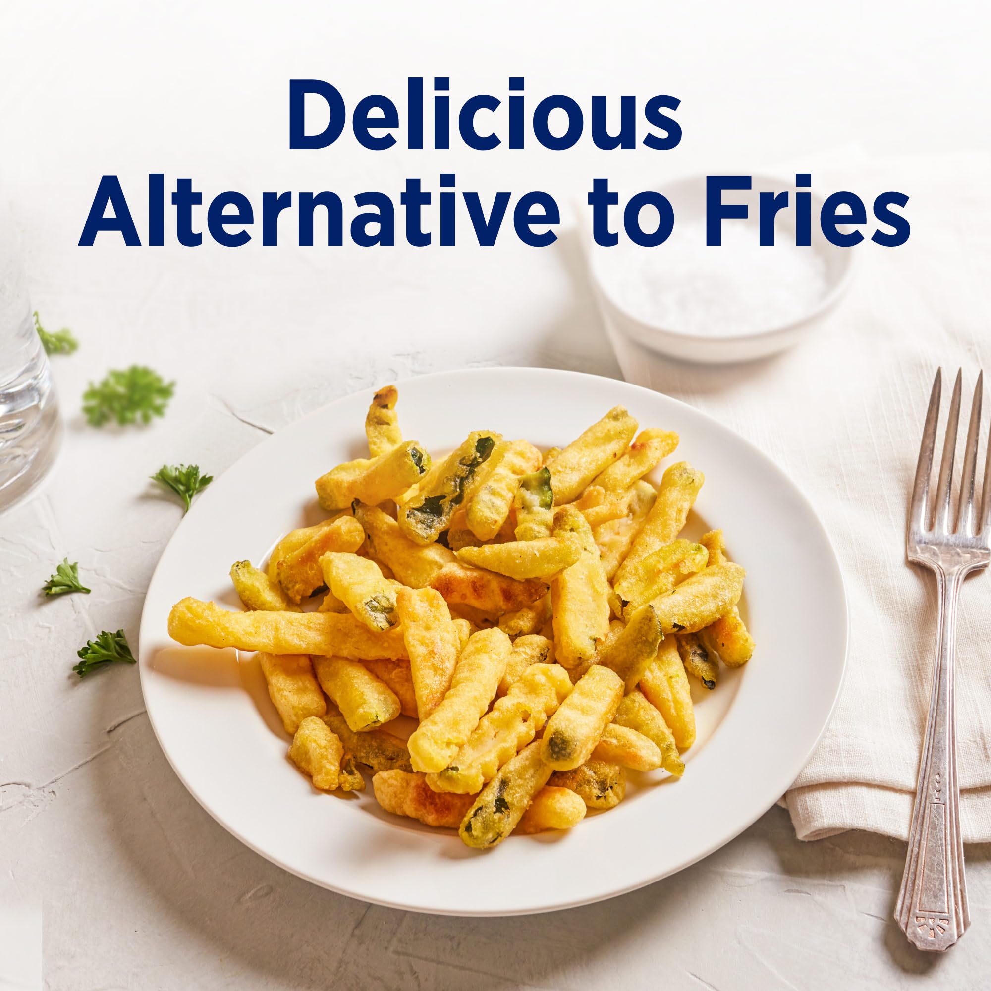 Birds Eye Crinkle Cut Zucchini Fries, Frozen Vegetable Snack, 12 OZ Bag
