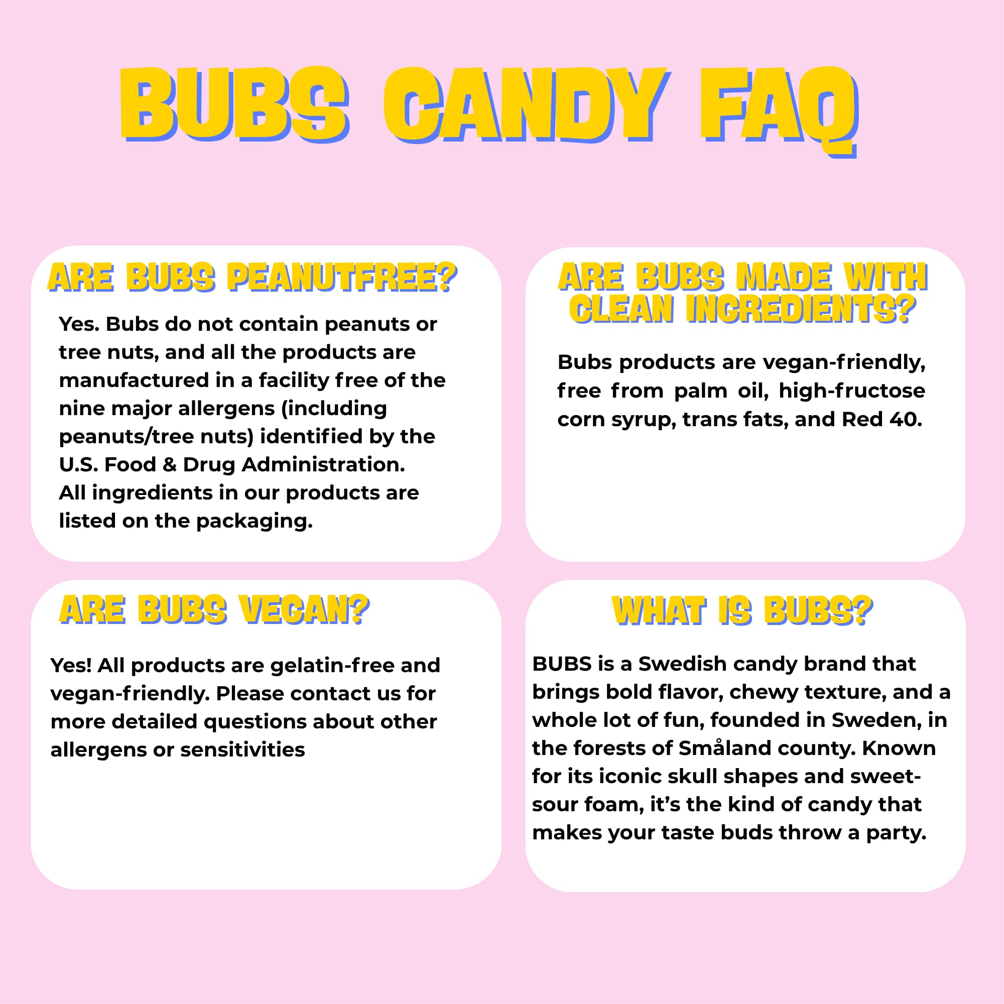 Bubs Banana Sweet Ovals. 1 POUND of Banana Toffee Caramel Soft & Chewy Swedish Candy, Marshmallow Gummy Hybrid. Vegan, Gluten and Gelatin Free Foam
