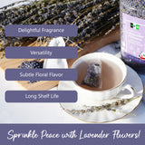 NPG Freeze Dried Lavender Flowers 4 Oz, Culinary Grade Lavender Buds for Tea, Baking, DIY Soap, Candle Making, Potpourri, Natural Fragrance Sachets