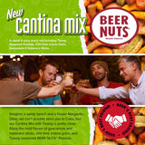 BEER NUTS Cantina Mix with Twang - Twang Seasoned Peanuts, Chili Lime Insane Grain, Guacamole & Habanero Sticks - 12oz Resealable Jar (Pack of 2)