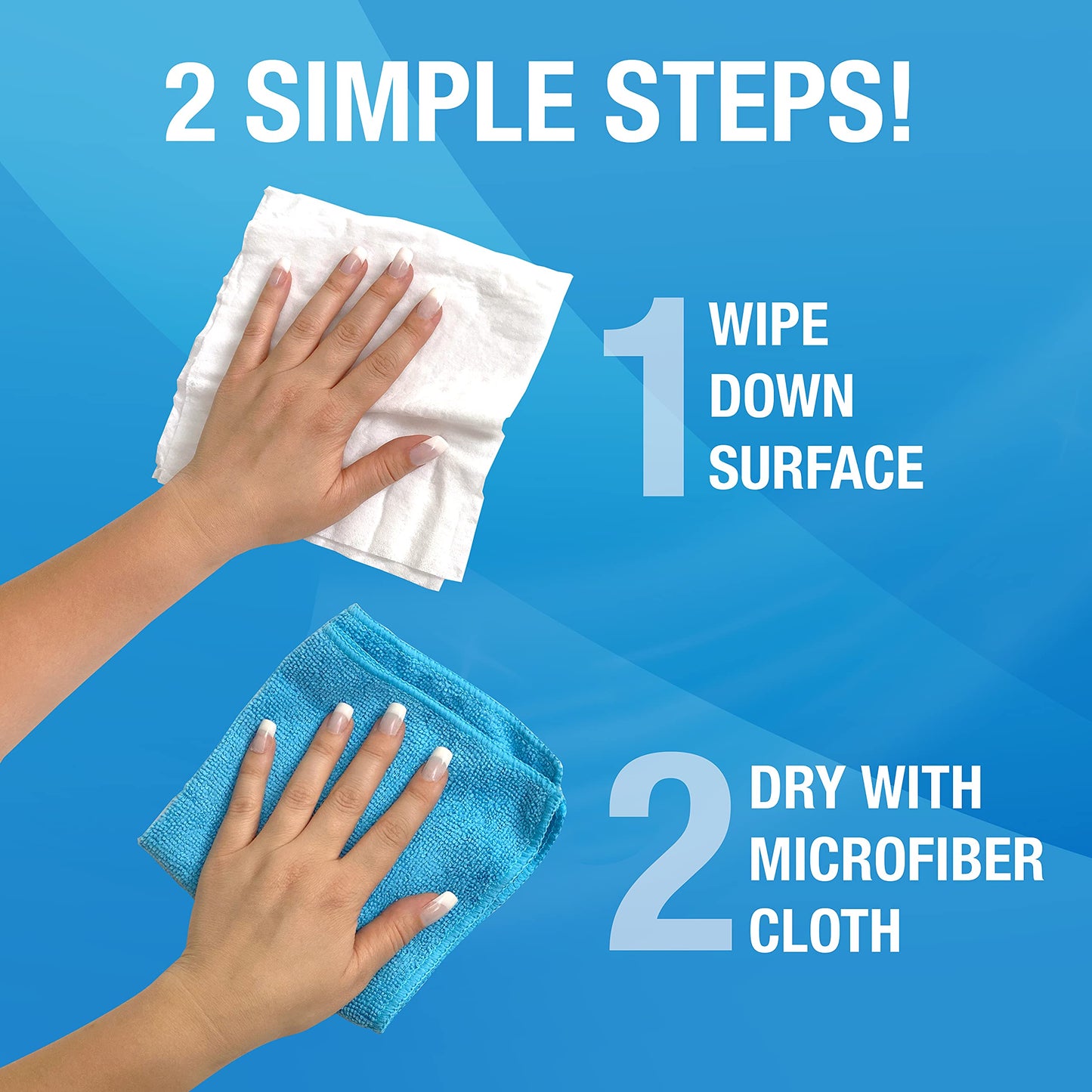MiracleWipes for Stainless Steel, Great for Kitchen and Appliances, Including Oven, Refrigerator, Dishwasher, Microwave, Sink, Hood, Grill, Removes