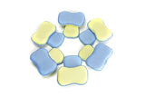 LTWHOME Dual Sided Microfiber 2 in 1 Washing Up Pad Scrubbers and Sponges (Pack of 12)