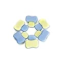 LTWHOME Dual Sided Microfiber 2 in 1 Washing Up Pad Scrubbers and Sponges (Pack of 12)