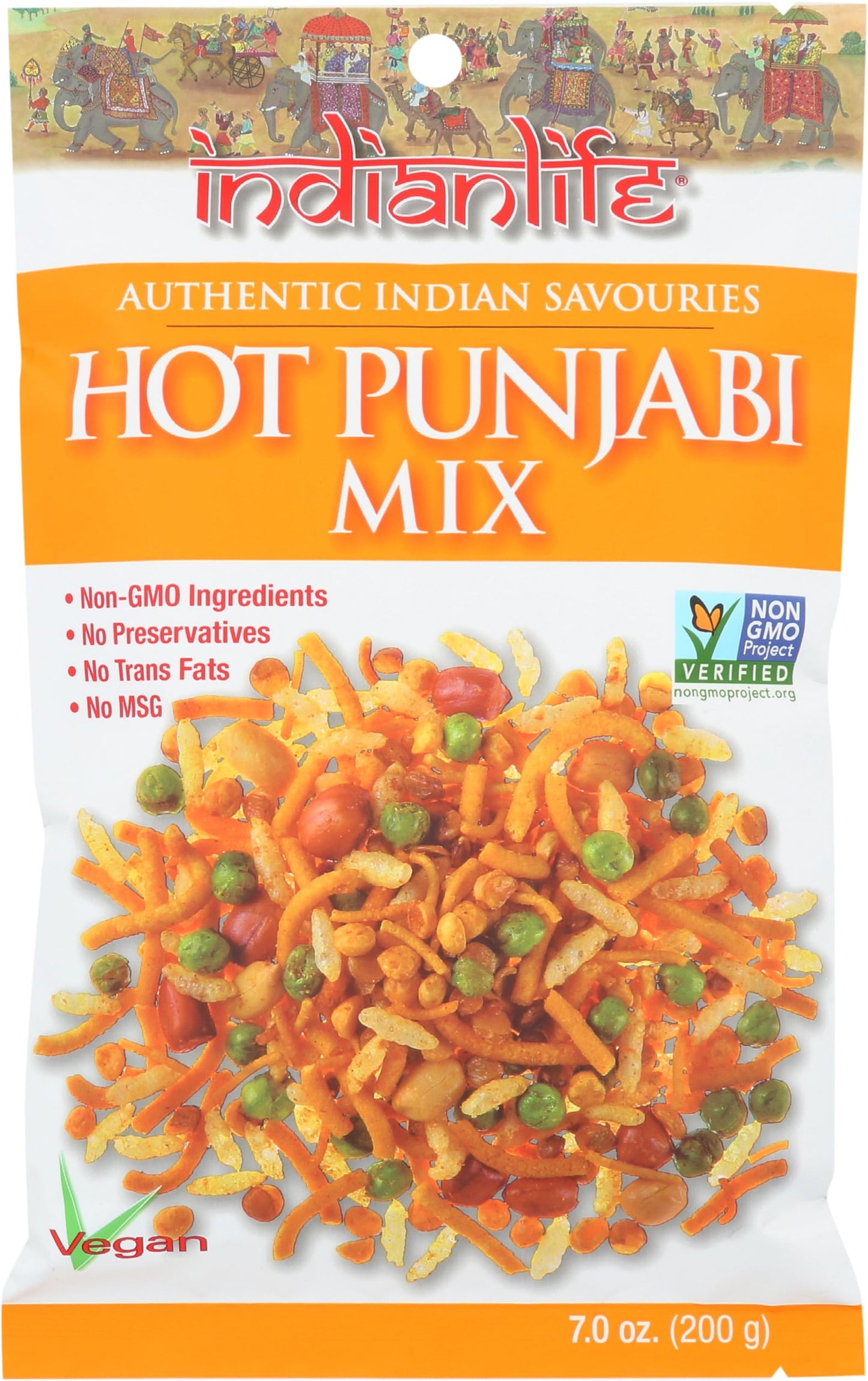 Indianlife, Snack Mix Hot Punjabi, 7 Ounce