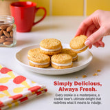 CHEF SANG! Individually Wrapped Butter Cookies | Real Almond Butter Cream Filling | No Artificial Flavors or Preservatives | Non-GMO | On-The-Go