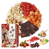 Jujube Ginger Tea Bags - 10.58 Oz Dried Longan Jujubes Dates Goji Berry Ginger Tea Bags, Lycium Red Date Dark Brown Sugar Hot Teas Individual