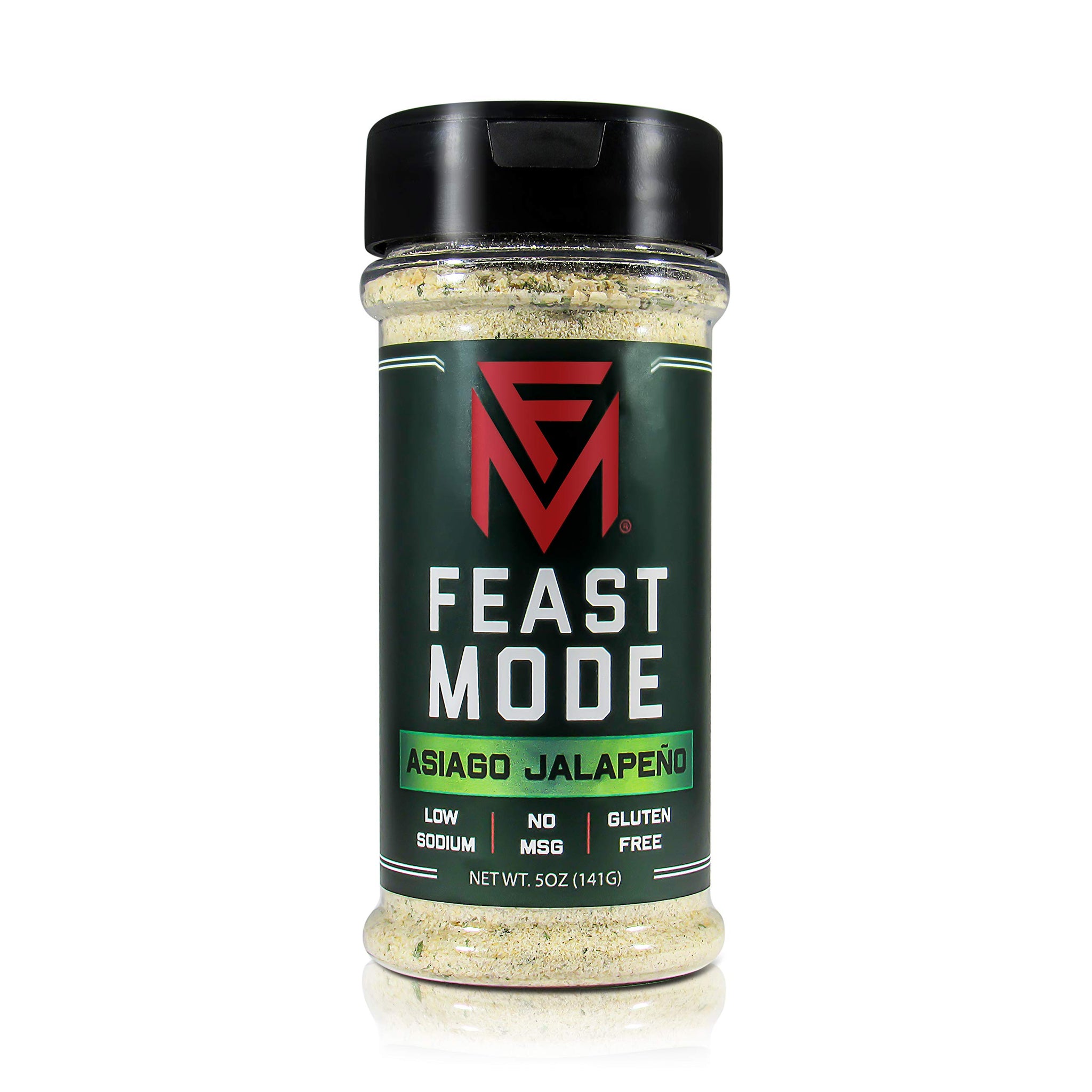 Asiago Jalapeno - Feast Mode Flavors - Low Sodium, No MSG, Gluten Free, All Natural, Meal Prep Seasoning, Healthy, Asiago Cheese Powder, Jalapeno