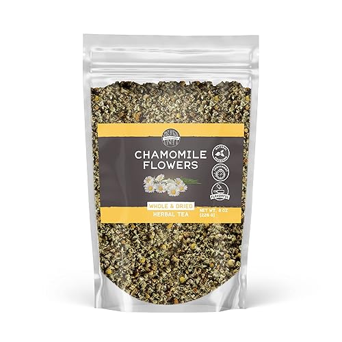 BIRCH & MEADOW Chamomile Flowers, 8 oz, Whole & Dried, Herbal Tea