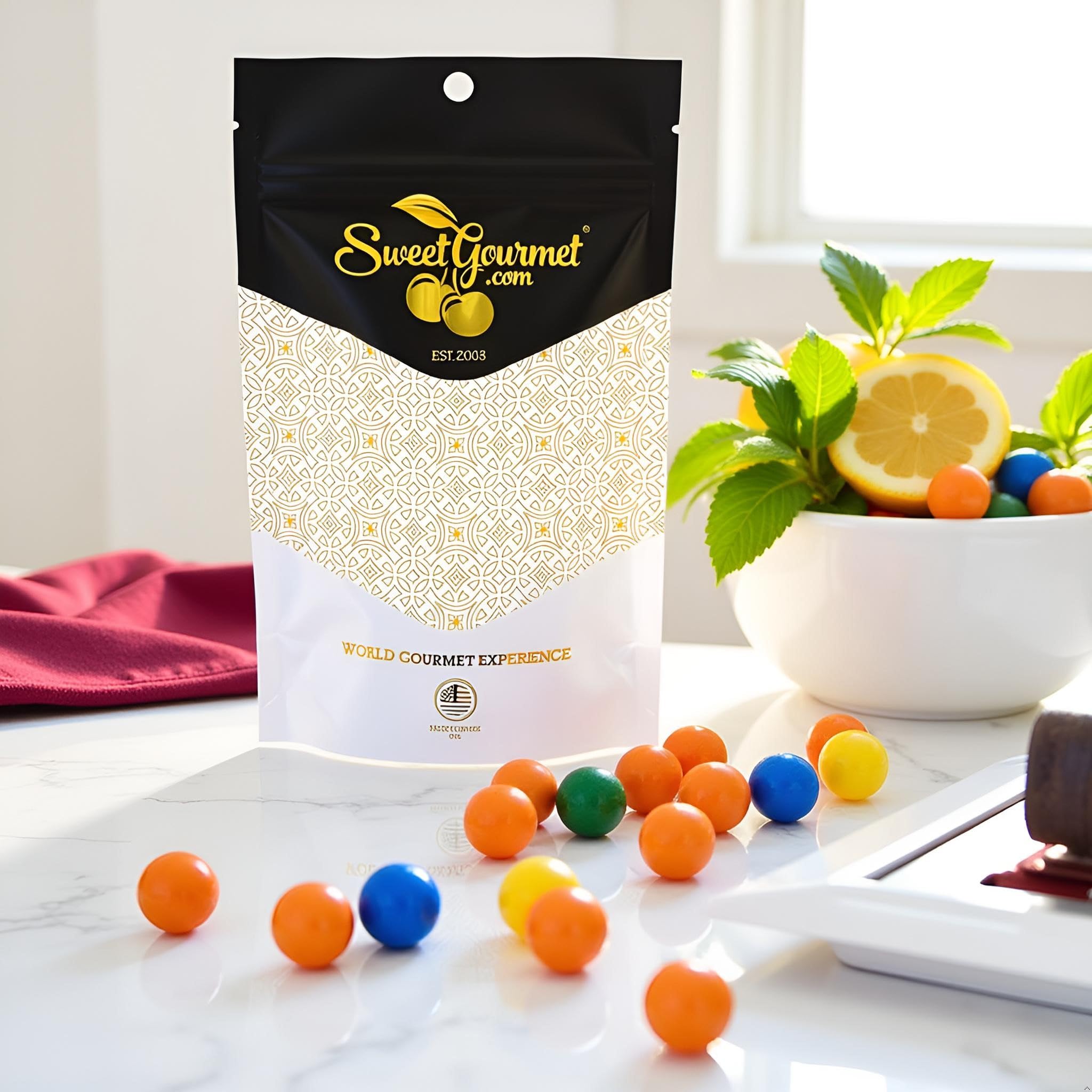 SweetGourmet Cry Baby Guts | Extra Sour Candy Filled Bubble Gumballs | 1.5 Pounds