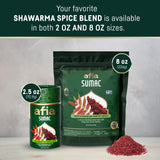 Afia - Ground Sumac Spice | Sumac Powder Pantry Spice for Middle Eastern Dishes, Meals and Cuisine | Premium Middle Eastern Spices (2.5oz)