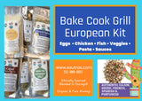 eSutras Organics European Spices, Herbs Salts & Seasoning Blends Kit |12 pc | Organic No MSG Non GMO Greek, Cajun, French Morocccon spice blends