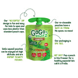 GoGo squeeZ Organic Applesauce, Apple Strawberry, 3.2 Ounce (4 Pouches), Gluten Free, Vegan Friendly, Unsweetened Applesauce, Recloseable, BPA Free