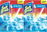 Soft Scrub 4-in-1 Toilet Care Rim Hanger, Sapphire Waters, 1.76 Ounce (Pack of 2)