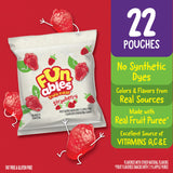 Funables Fruit Snacks, Strawberry Fruit Flavored Snacks, 0.8 Ounce Pouches (22 Count)
