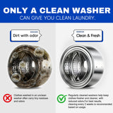 Ribub Washing Machine Cleaner Tablets, 30 Pack Deep Cleaning for HE & Top Load Washers, Septic Safe, Helps Reduce Odor-Causing Residue, Supports Drum