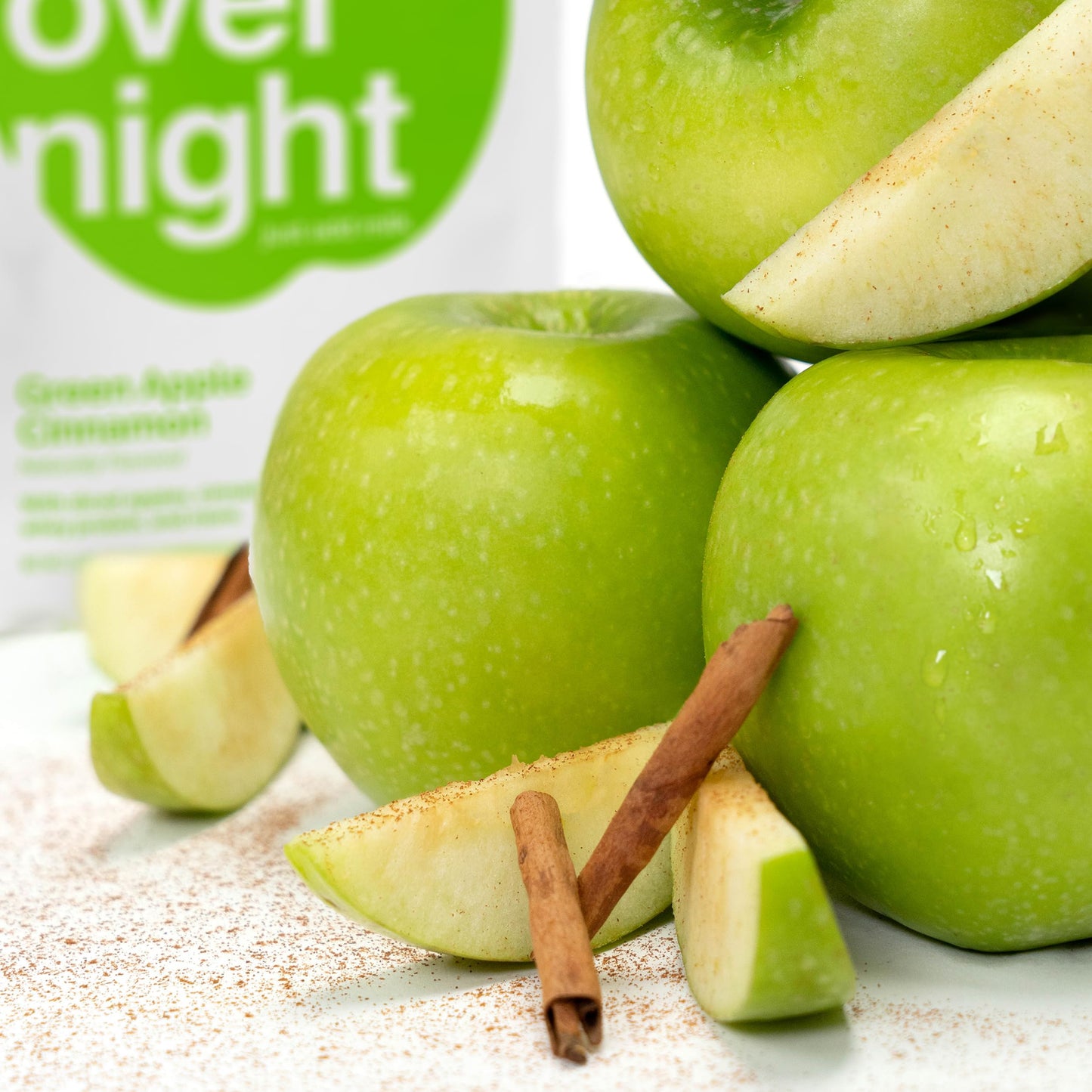 Oats Overnight Green Apple Cinnamon - Overnight Oats with 20g Protein, High Fiber Breakfast Protein Shake - Gluten Free Oatmeal, Non GMO High Protein