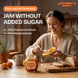 Passion Root Apricot Jam | All Natural Apricot Preserves with Real Fruit | No Added Sugar, No Preservatives, Non GMO, Gluten Free, Kosher Certified |