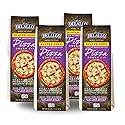 DeLallo Gluten Free Flour Pizza Kit, 17 oz Bag, (4 Pack), All Purpose Pizza Dough Mix for Baking Crust, Bread and Calzones, Vegan, Dairy Free