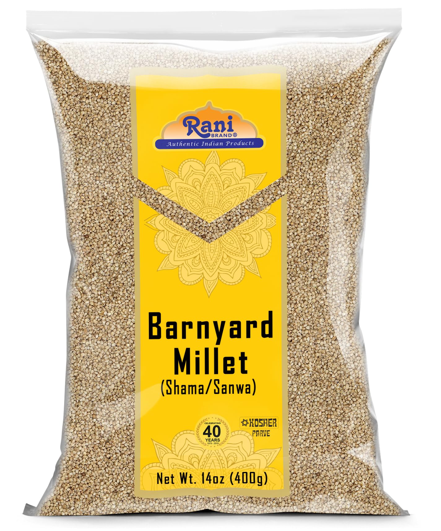 Rani Barnyard Millet (Echinochloa Esculenta Frumantacea) Whole Ancient Grain Seeds 14oz (400g) ~ All Natural | Gluten Friendly | NON-GMO | Kosher | Vegan | Indian Origin | Shama/Sanwa
