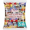 Chocolate Assorted Candy Variety Pack - 5 lb Bulk - Individually Wrapped Mixed Candy Bag - Assorted Chocolates Mix for Parties, Office, Holidays.