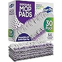 30 Pack Power Mop Refills, Pads for Swiffer PowerMop - Upgraded Design with Full Width, Improved Absorbent Layer, 5X Cleaning - Heavy Duty Replacement