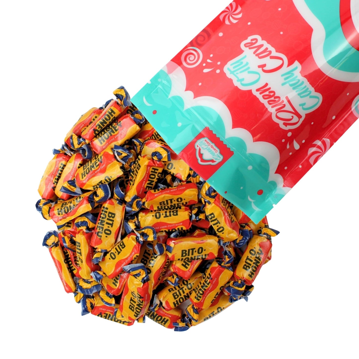 Bits O Honey Candy Bulk, Old Fashioned Bit of Honey Candy - Bulk Individually Wrapped Taffy - Perfect for Throwback Parties (1 Pound)