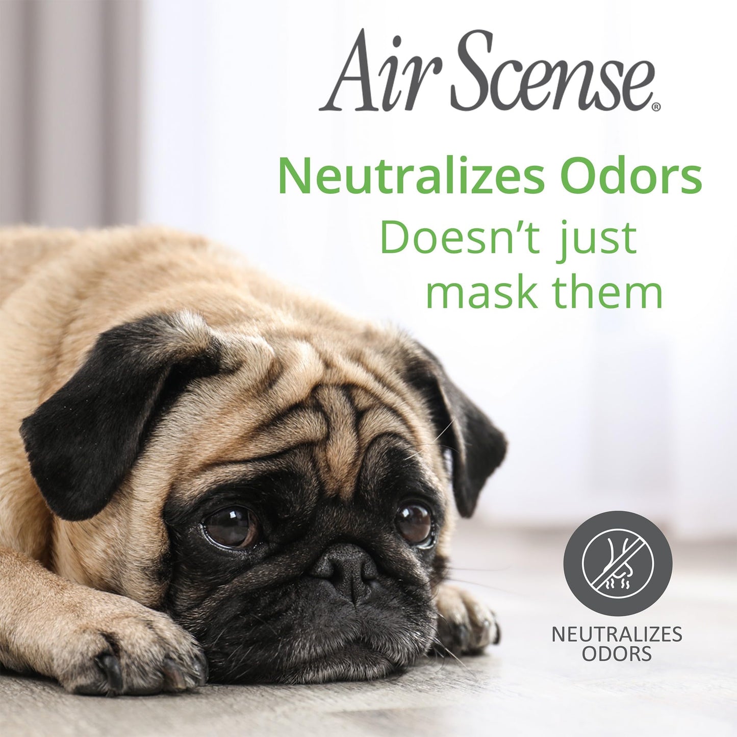 Air Scense Air Freshener Deodorizer Room Spray for Bathroom & Home, Essential Oils, Natural Variety (Orange, Lavender, Lime & Vanilla)- 7 fl oz