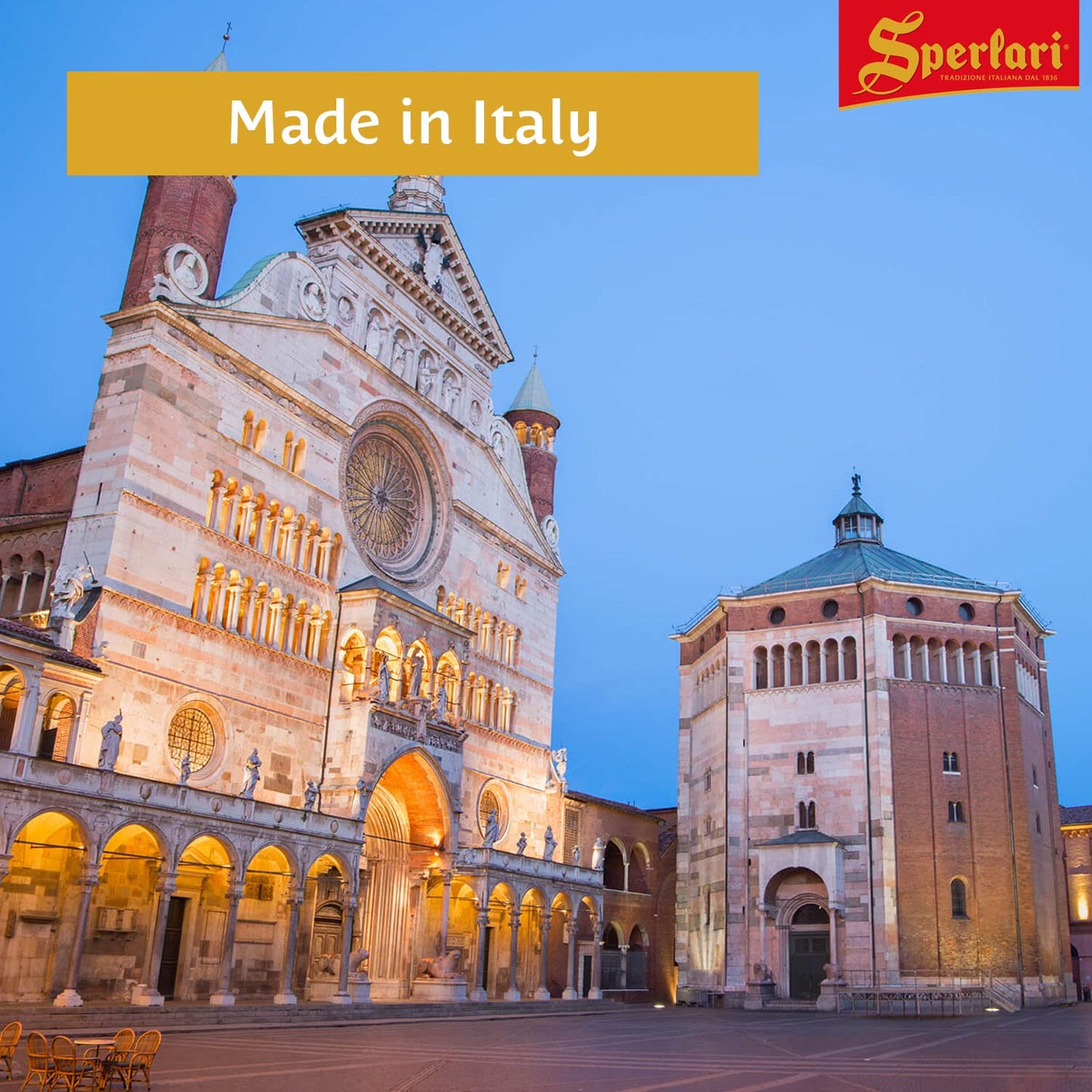 Sperlari Torrone Traditional Italian Candy - Gourmet Soft Nougat With Crunchy Sliced Almonds & Honey - Travel Size Imported European Bagged Candy