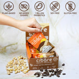 Cibare Plant-Based Energy Bar - Powered by 1 Billion Probiotics, Gluten-Free, Vegan Fruit Snack, No Added Sugar, Soy-Free, Peanut Butter Chocolate