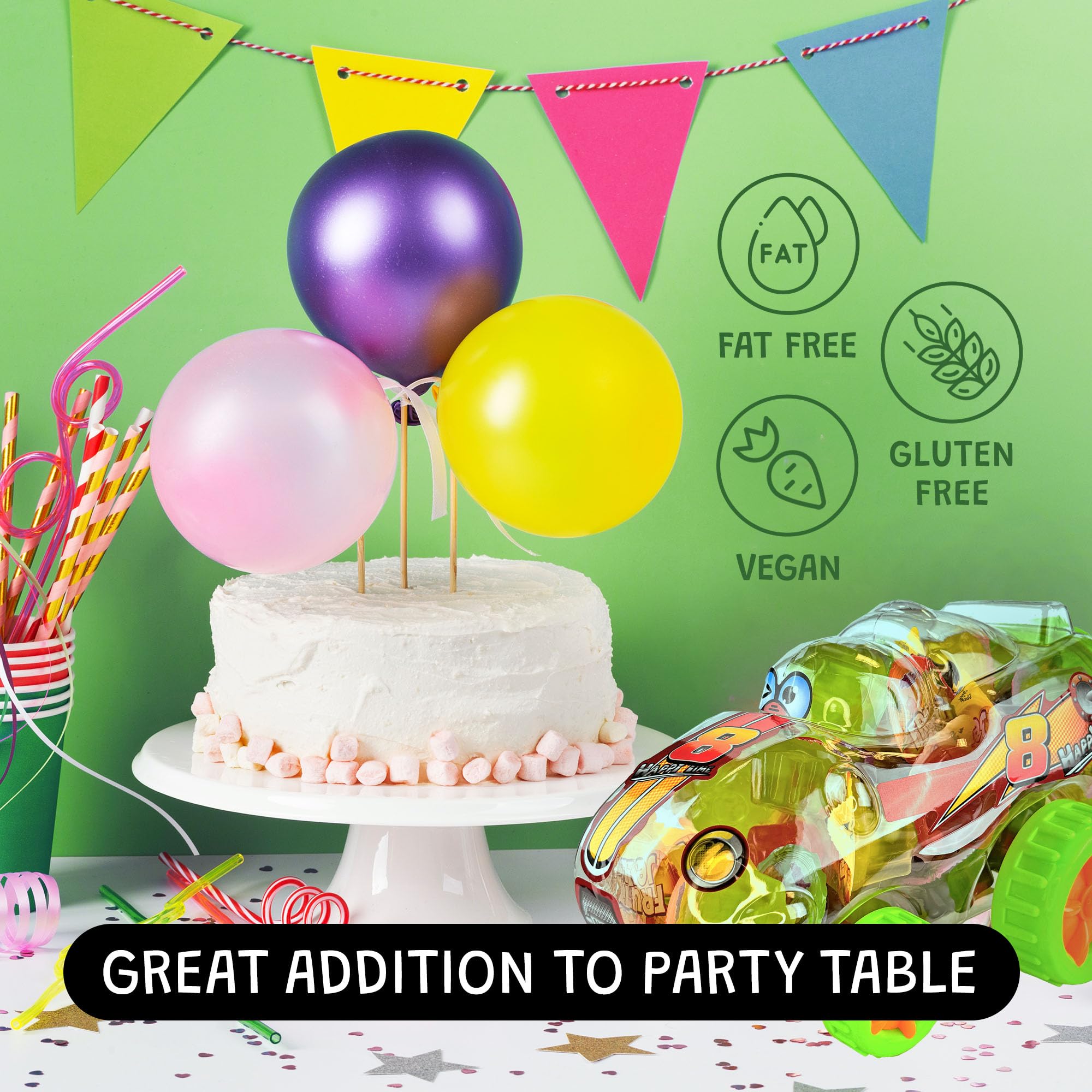 Fruit Jelly Candy - Delicious Fruity Mix with Apple, Pineapple, Grape, Strawberry - Fun Snack for All Ages, Tiktok Trend Items, Tik Tok Candy 36 pcs