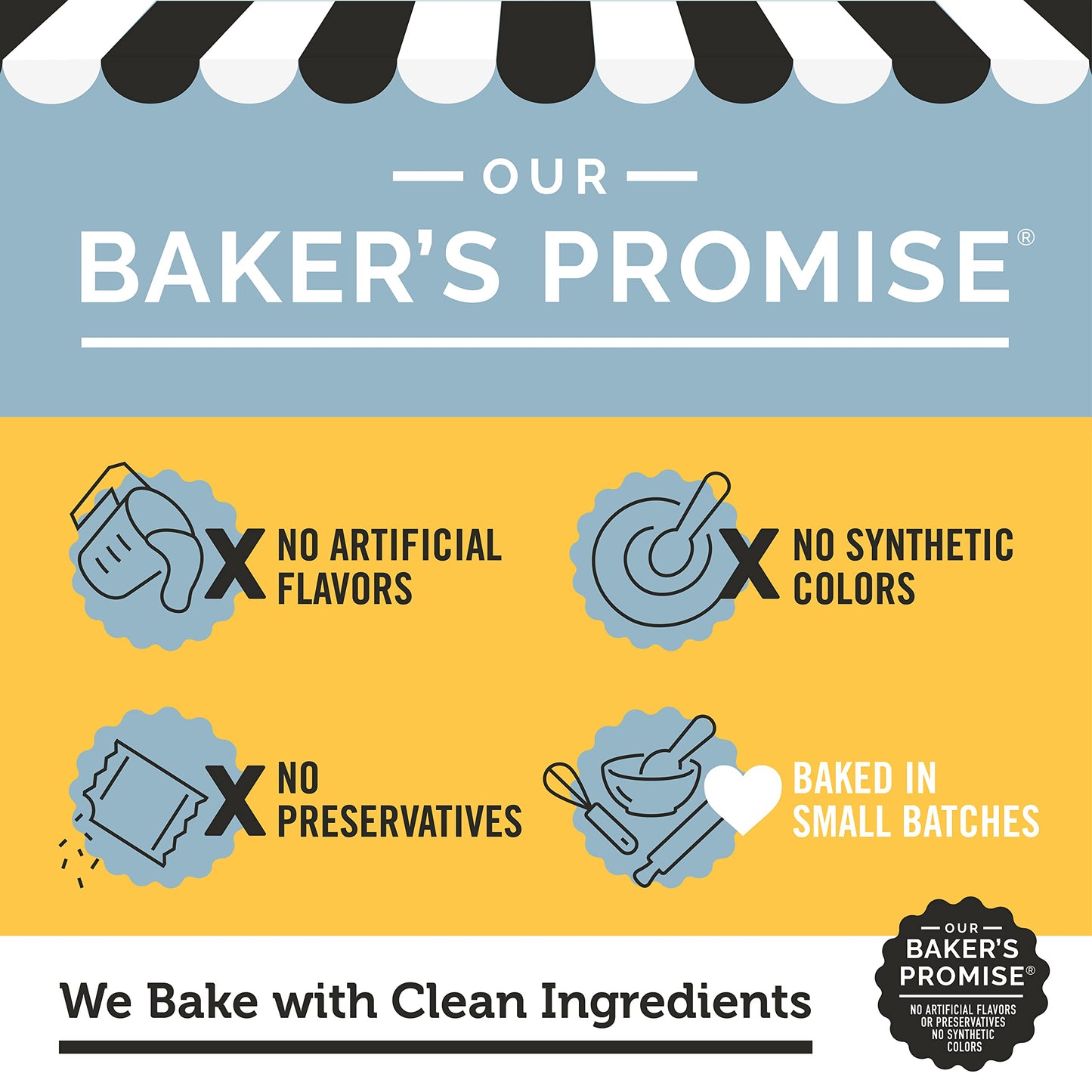 Dewey's Bakery Meyer Lemon & Triple Ginger Moravian Style Thin Cookies Variety Pack, Bakery Fresh with Real Simple Ingredients, Low Calorie Snack, No