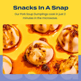 Feel Good Foods Pork Soup Dumplings Frozen - Gluten Free Dumplings with Savory Broth, Scallions and Ginger, Snacks & Appetizers, 6 Ounce