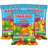 Haribo Happy Hoppers Easter Gummies, Assorted Fruit Flavored Candy, Basket Stuffers, 4 Ounces (Pack of 3)