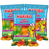 Haribo Happy Hoppers Easter Gummies, Assorted Fruit Flavored Candy, Basket Stuffers, 4 Ounces (Pack of 3)