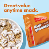 Malt-O-Meal Mini Frosted Spooners Breakfast Cereal, Sweet Frosted-Wheat Squares, Family Bulk Size, 27 oz Resealable Bag