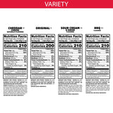 Pringles Potato Crisps Chips, Lunch Snacks, Office and Kids Snacks, Grab N' Go, 1.38 Pounds, Variety Pack (16 Cans)