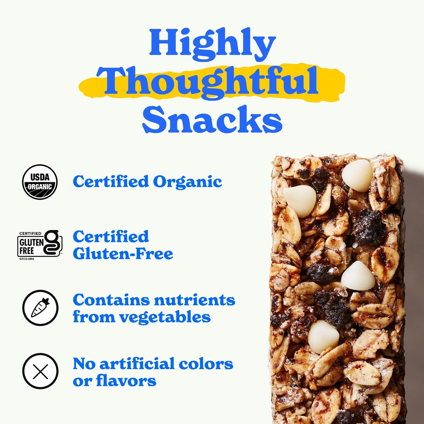 MadeGood Cookies & Crème Granola Bars, 6 Healthy Snack Bars, 0.85oz Each