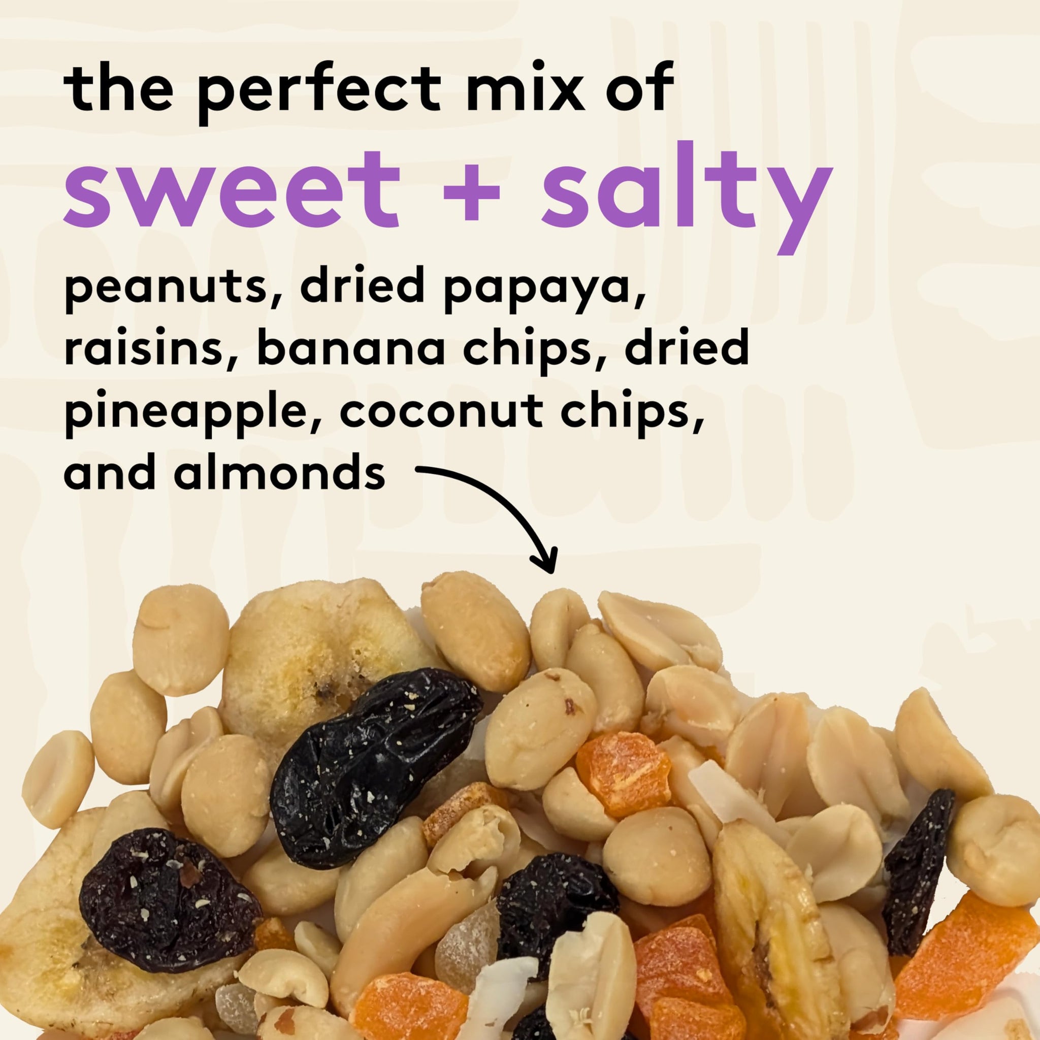Snak Club Tropical Trail Mix with Dried Fruits, Chips & Almonds, 16 oz