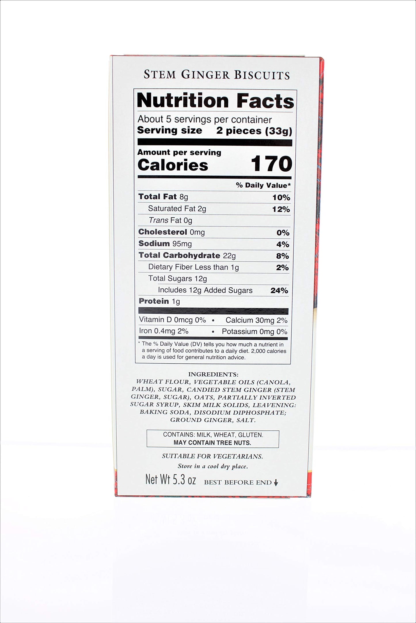 Walkers Stem Ginger Cookies - 5.3 oz - 2 pk