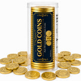 150ct Gold Foil Chocolate Coins Bulk - Gold Chocolate Coins for Pirate Party Favors, Candy Buffet, Treasure Hunt, Graduation & Wedding Gold Candy
