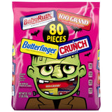 Butterfinger, CRUNCH, Baby Ruth, 100 Grand Fun Size, Assorted Candy Bars, Great for Sharing, Bulk 80 Count Pack, 32.1 oz