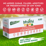 bfruitful Freeze Dried Strawberries, Freeze-Dried Strawberry Snacks with No Sugar Added, Vegan, Non GMO, Kosher, Fruit Bites for Kids and Adults, 0.56