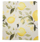 BUTTEA Swedish Dish Cloths, Eco-Sustainable Cellulose Kitchen Towels, Reusable Washable Citrus Pattern, Super Absorbent Biodegradable Cleaning Cloths