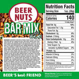 Beer Nuts Bar Mix w/ Wasabi Peas, Travel Packs, Tangy Wasabi, Crunchy Party Pretzels, Cheese Sticks, Sesame Sticks, Roasted Corn Nuts, & Original