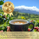 Kona Coffee Whole Bean - 100% Hawaiian Kona Coffee Beans, Single Origin Dark Roast, Fresh Roasted Whole Bean for Drip, French Press & Espresso, Kona