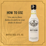 Fee Brothers Old Fashion Cocktail Bitters - Aromatic Cocktail Mixer & Concentrated Flavoring, Gluten Free, Vegan-Friendly, 5 fl oz